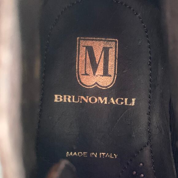 BRUNO MAGLI Size 10 Brown Leather Lace-Up Ankle Boots main image 3